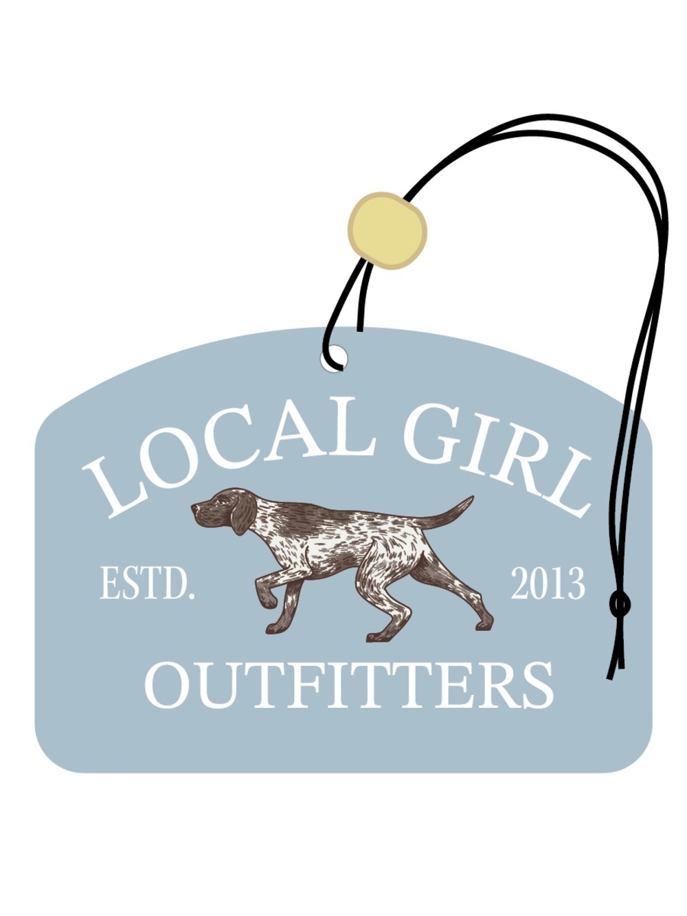 Local Girl Baby Blue Classic Spotter Air Freshner